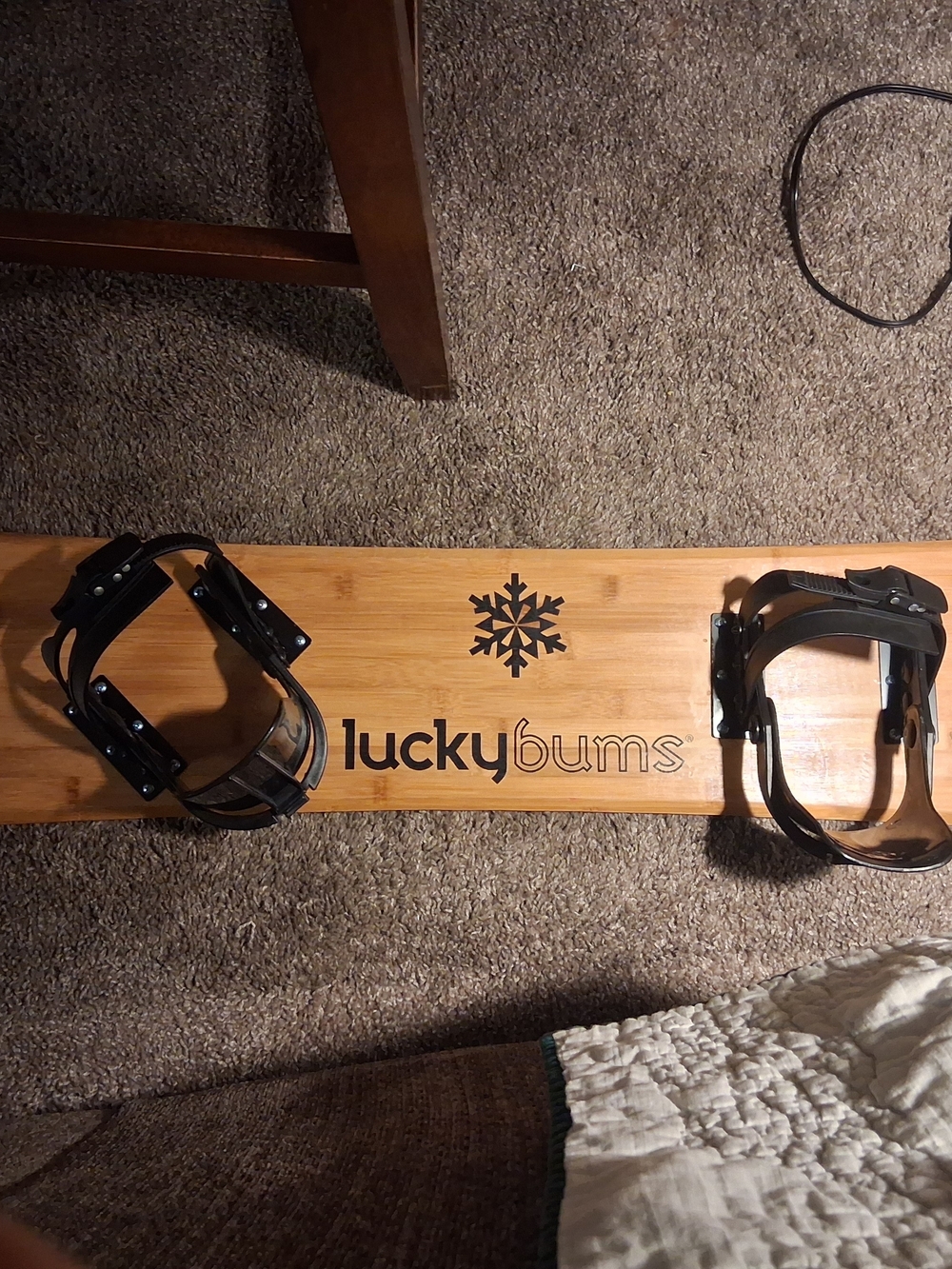 Lucky Bums Snowboard Decoration